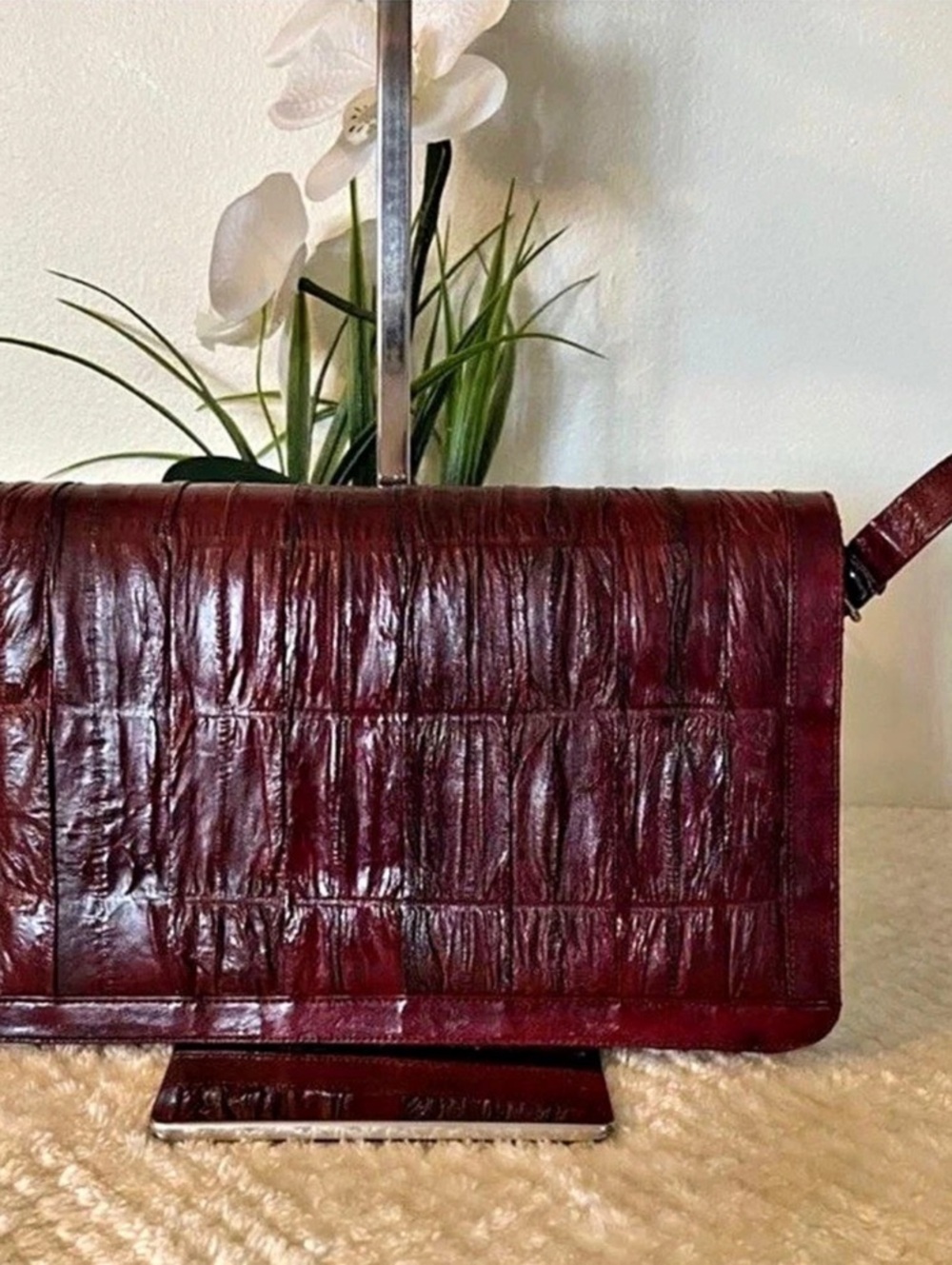 Vintage Muriel's Eel Skin
Leather Crossbody
